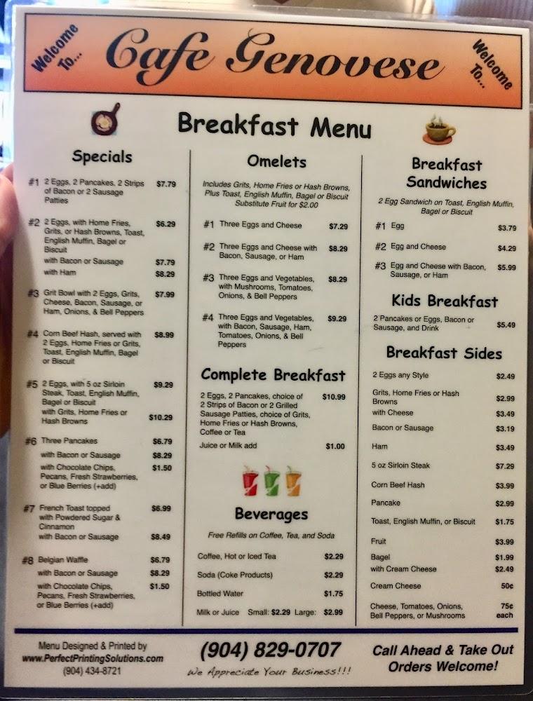 Cafe Genovese Menu image 2